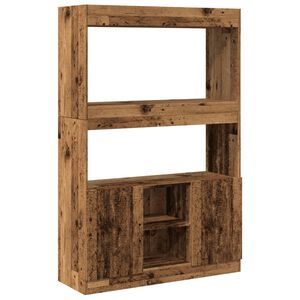 vidaXL Kaappi vanha puu 92x33x140 cm tekninen puu
