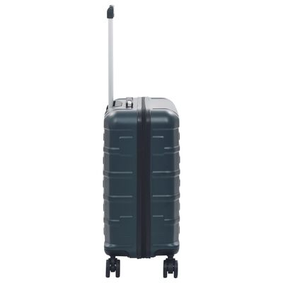 vidaXL Kovapintainen matkalaukkusarja 2 kpl vihreä ABS