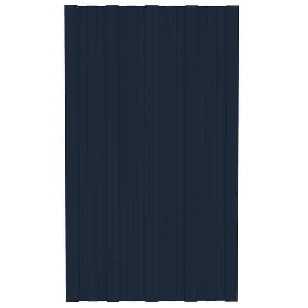 vidaXL Kattopaneeli 12 pcs Antrasiitti 80 x 45 cm Galvanoitu ter&auml;s