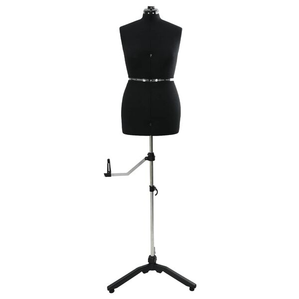 vidaXL S&auml;&auml;dett&auml;v&auml; mekko muoto naiselle Musta m Sametti