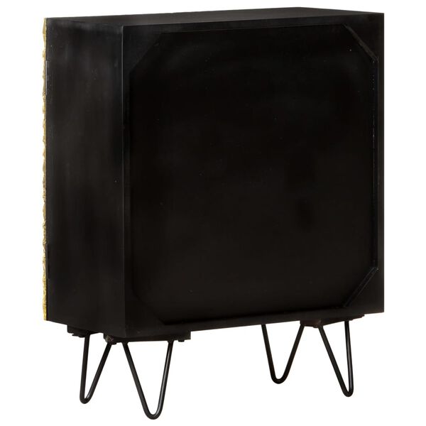 vidaXL Senkki messinkinen etuosa 60x30x74 cm täysi mangopuu