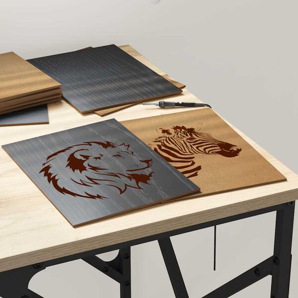 vidaXL Dekoripaneelit 12 pcs Musta tammi. 15 x 21 x 0.27 cm