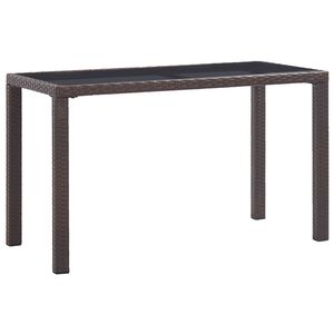 vidaXL Puutarhap&ouml;yt&auml; ruskea 123x60x74 cm polyrottinki