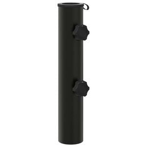 vidaXL Aurinkovarjon Jalustaputki 0.6 kg Musta Rauta for 40-50 mm Pole