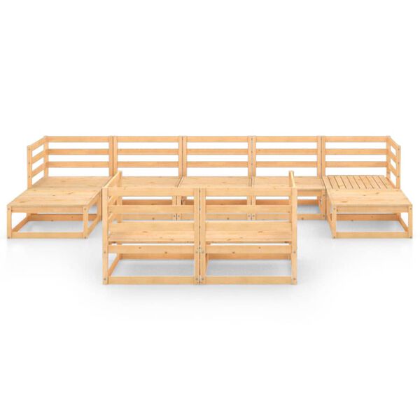 vidaXL 9-osainen Puutarhasohvasarja t&auml;ysi m&auml;nty