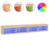 vidaXL TV-tasot LED-valoilla 2 kpl Sonoma-tammi 100x30x30 cm