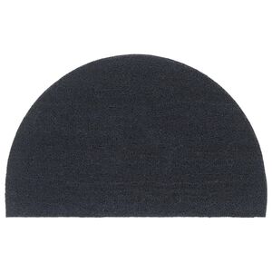 vidaXL Ovimatto tummanharmaa puolipyöreä 50x80 cm tuftattu kookos