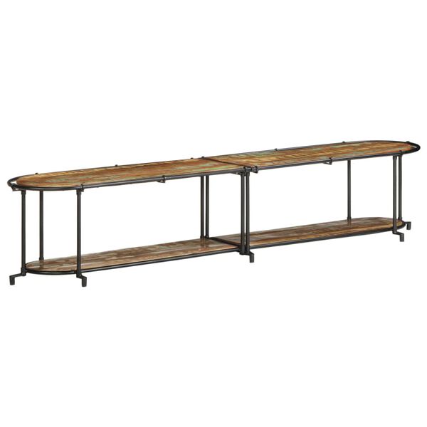 vidaXL TV-taso 200x42x40 cm kierr&auml;tetty t&auml;ysi puu