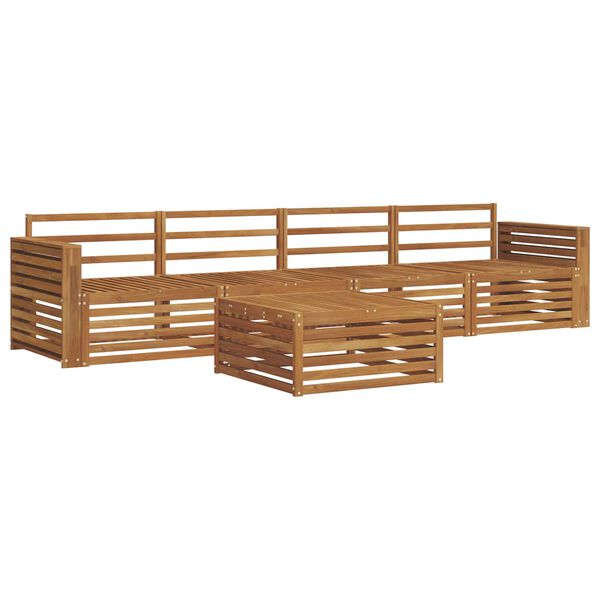 vidaXL Ulkosohvakokoelma 5 pcs Luonnollinen