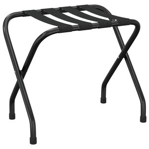 vidaXL Matkalaukkuteline musta 56x40x49 cm