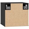 vidaXL Seinäkaapit 2 kpl musta 31,5x30x30 cm täysi mänty