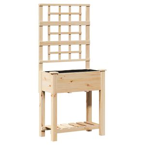 vidaXL Puutarha ruukku Beige 71 x 38 x 152 cm S&auml;teisen kuusipuu