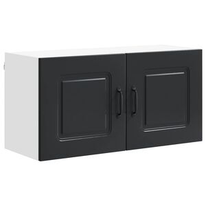 vidaXL Tiskipaneeli Kalmar Musta 80 x 31 x 40 cm Tekninen puu