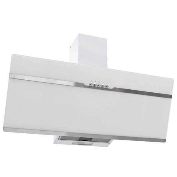 vidaXL Liesituuletin RGB 90 cm ruostumaton teräs ja karkaistu lasi