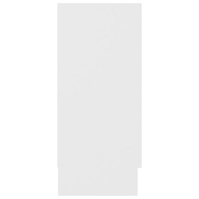 vidaXL Vitriinikaappi valkoinen 120x30,5x70 cm lastulevy