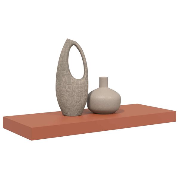 vidaXL Sein&auml;hylly s&auml;ilytystilassa Punainen 60 x 23 x 4 cm Tekninen puu