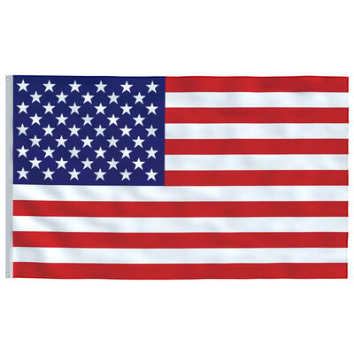 vidaXL Yhdysvaltain lippu ja lipputanko 5,55 m alumiini