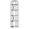 vidaXL Kirjahylly 5 tasoa 40 x 30 x 183 cm Tekninen puu Harmaa Sonoma