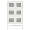 vidaXL Highboard Valkoinen 68x39x123 cm Teräs