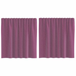 vidaXL Voile-verhot tankotaskuilla 2 kpl violetti