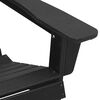 vidaXL Adirondack-tuoli Musta 82 x 74 x 92 cm HDPE