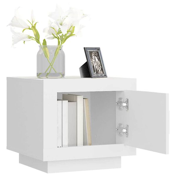 vidaXL Sohvap&ouml;yt&auml; valkoinen 51x50x45 cm tekninen puu