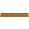 vidaXL Korotettu puutarhalaatikko 291x50x36 cm Corten-teräs