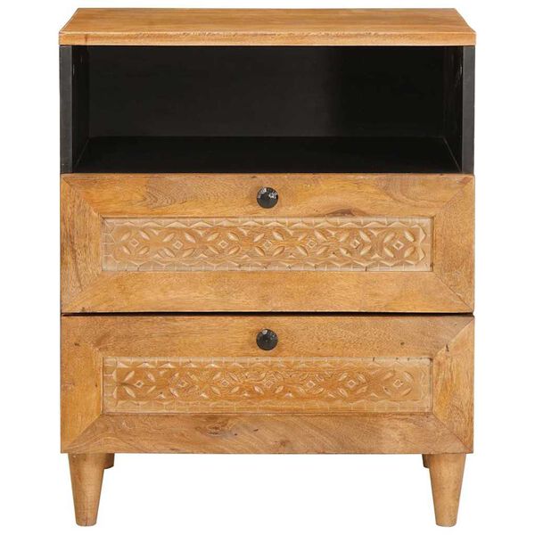 vidaXL Y&ouml;p&ouml;yt&auml;kaappi Vaaleanruskea 50 x 33 x 62 cm T&auml;ysi Akaasiapuu