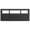 vidaXL TV-taso musta 120x30x50 cm lastulevy