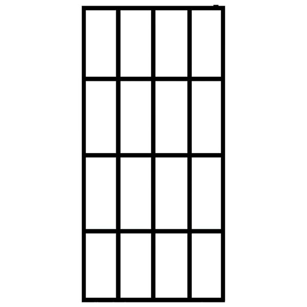 vidaXL Walk-in Suihkun sein&auml;ke kirkas karkaistu lasi 80x195 cm