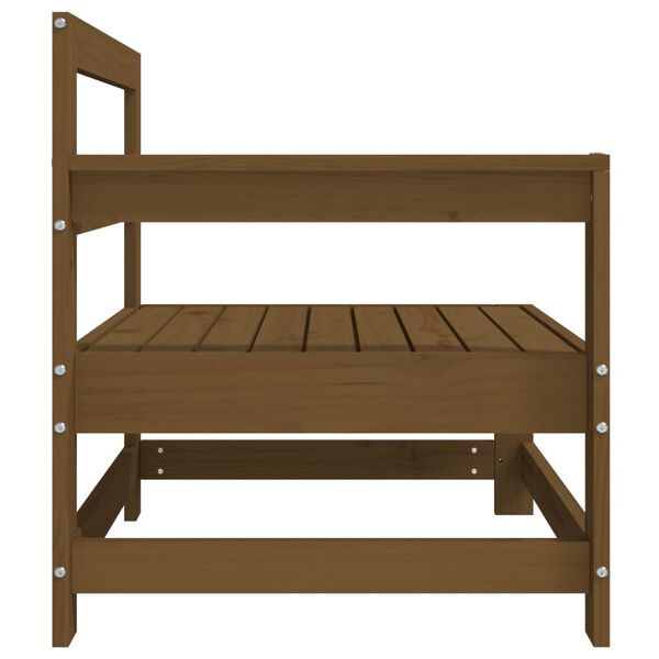 vidaXL Kulmasohva hunajanruskea täysi mänty