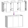 vidaXL Kukkalaatikko 120x40x80 cm galvanoitu ter&auml;s