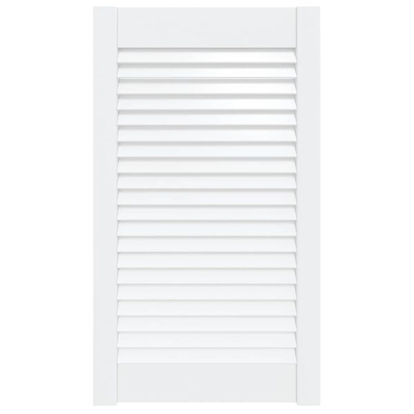 vidaXL Kaapin ovi säleikkömuotoilu valkoinen 69x39,4 cm täysi mänty