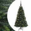 vidaXL Muovinen joulukuusi koristeilla 120 cm 150 LEDi&auml;