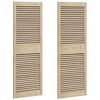 vidaXL Kaapin ovi ovella 2 pcs Luonnollinen 49,5 x 2,1 x 140,5 cm