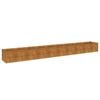 vidaXL Korotettu puutarhalaatikko 386x50x36 cm Corten-ter&auml;s