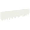 vidaXL Nurmireunus 20 pcs 103 x 25 cm Ter&auml;s valkoinen