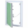 vidaXL Access Panel Vihre&auml; ja hopea 25 x 35 cm Alumiini ja kipsilevy