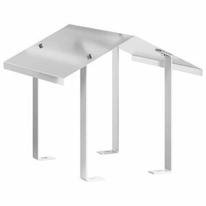 vidaXL Huppu Hopea 40 x 40 x 37,5 cm Ruostumaton ter&auml;s