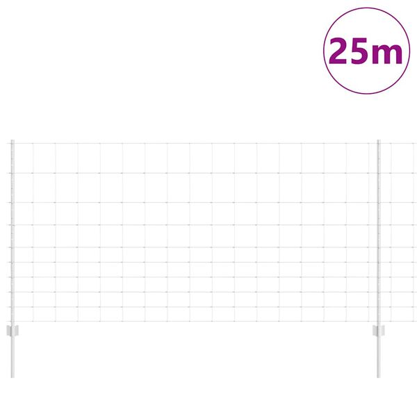 vidaXL Aita ja Tuki Hopea 1,2 x 25 m Ter&auml;s