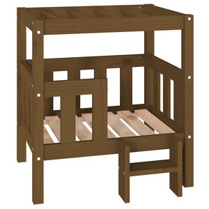vidaXL Koirans&auml;nky hunajanruskea 65,5x50,5x70 cm t&auml;ysi m&auml;nty