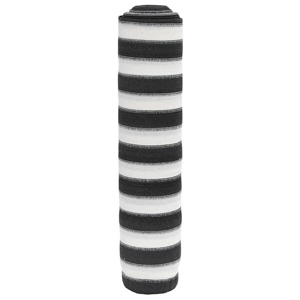 vidaXL N&auml;k&ouml;suoja antrasiitti ja valkoinen 2x50 m HDPE 75 g/m&sup2;
