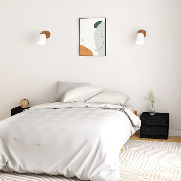 vidaXL Y&ouml;p&ouml;yd&auml;t 2 kpl musta 40x30,5x35,5 cm t&auml;ysi m&auml;nty