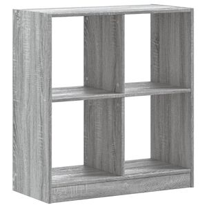 vidaXL Kirjahylly harmaa Sonoma 68,5x32x75 cm tekninen puu
