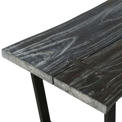 vidaXL Sohvapöytä kiinteä mindipuu 102x56x41 cm harmaa