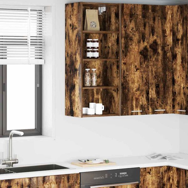 vidaXL Henkarikaappi Savup&auml;hkin&auml; 40 x 29,5 x 100 cm Tekninen puu