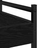 vidaXL Keitti&ouml;vaunu Musta tammi 50 x 30 x 70 cm Tekninen puu
