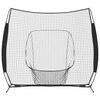 vidaXL Baseballin harjoitusverkko Musta 250 x 106 x 209 cm Polyesteri