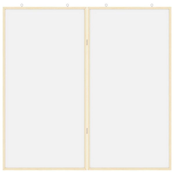 vidaXL Ilmoitustaulu Valkoinen 80 x 80 x 1.4 cm T&auml;ysi m&auml;nty