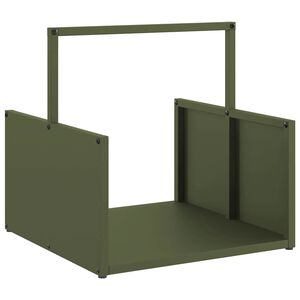 vidaXL Polttopuuteline 40x40x40 cm kylm&auml;valssattu ter&auml;s
